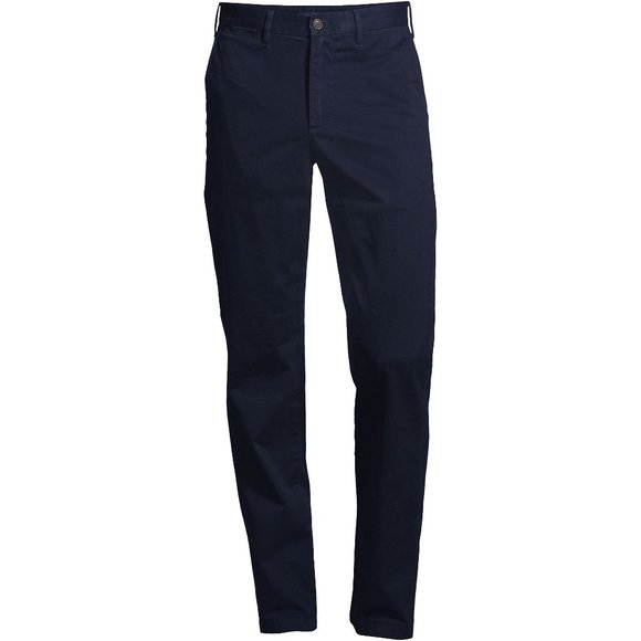 NWT LANDS' END MENS TRADITIONAL GARMENT DYE KNOCKABOUT PANTS RADIANT NAVY 42 - Picture 2 of 7